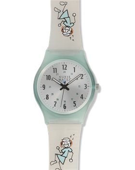 Clear Nurse Mates Nurses Rock Frosted Jelly Watch
